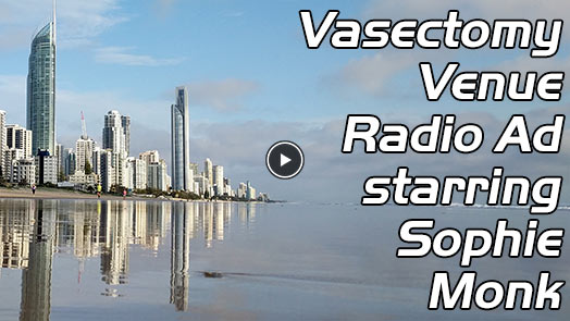 Sophie Monk stars in the new Vasectomy Venue Radio Ad